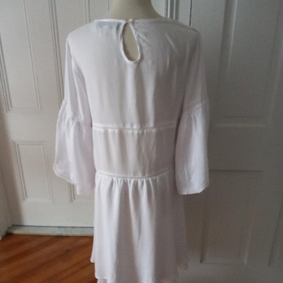 AURA THE LABEL PAMPELONE WHITE PAOLITA DRESS L - Picture 14 of 14